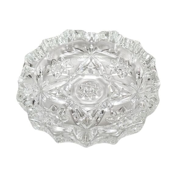 Vintage Anchor Hocking Early American Prescut Ashtrays: Set of 4 in Box - Picture 3 of 5